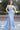 Prom Dresses Pleated Long Formal Slit Beaded Prom Evening Gown Dusty Blue