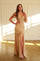 Prom Dresses Fitted Long Formal Lace Applique Corset Prom Dress Champagne