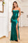 Prom Dresses Long Formal Fitted Metallic Prom Dress Emerald