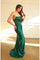 Prom Dresses Long Formal Prom Pleated Dress Emerald