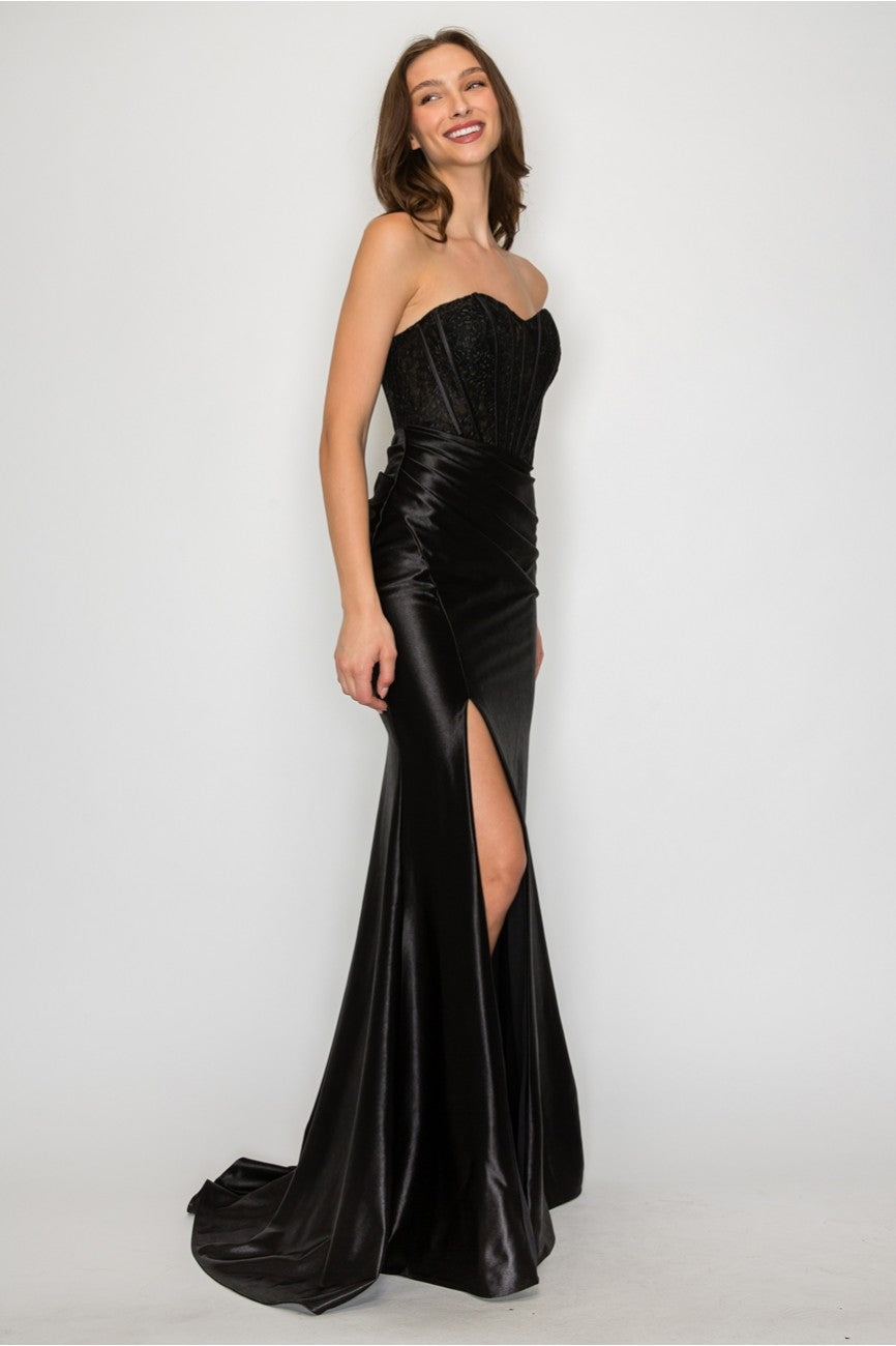 Prom Dresses Prom Long Formal Evening Lace Dress Black