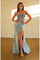 Prom Dresses Pleated Long Formal Prom Dress Dusty Blue