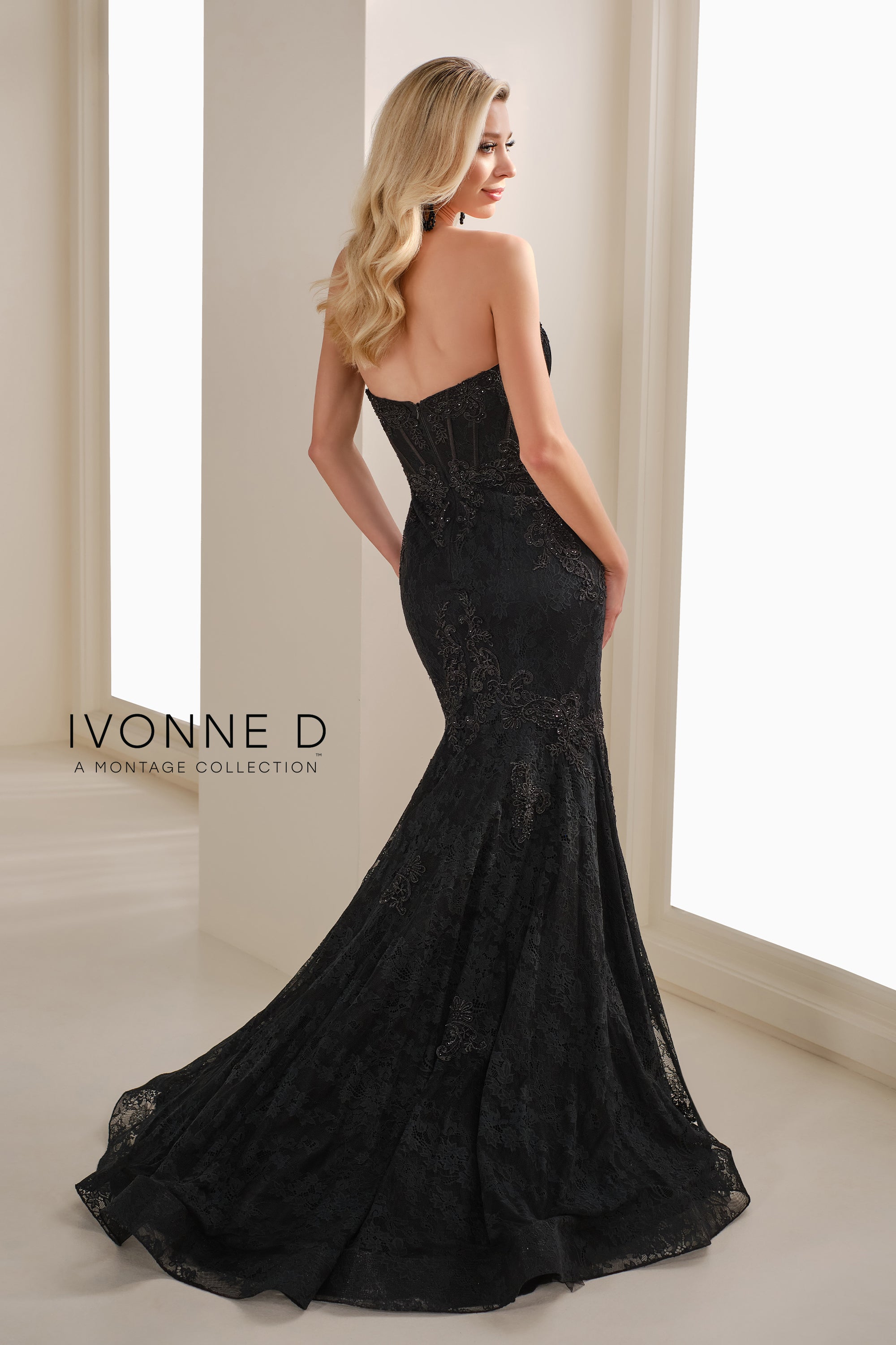 Formal Dresses Long Formal Floral Lace Evening Jacket Dress Black