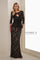 Formal Dresses Fitted Long Formal Peplum Evening Dress Black/Nude
