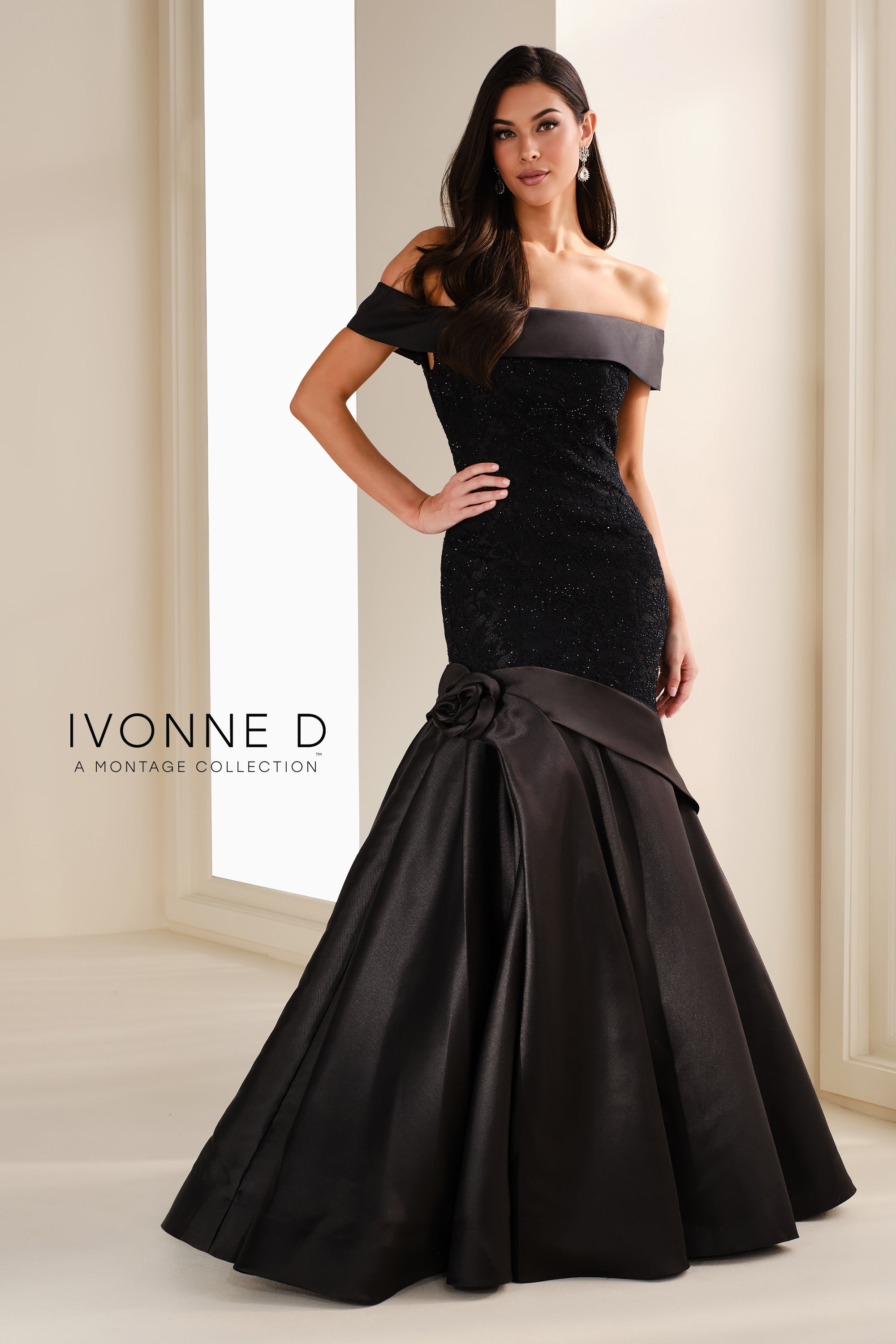 Formal Dresses Long Beaded Lace Formal Evening Dress Black