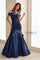 Formal Dresses Long Beaded Lace Formal Evening Dress Blue Willow