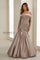 Formal Dresses Long Beaded Lace Formal Evening Dress Taupe