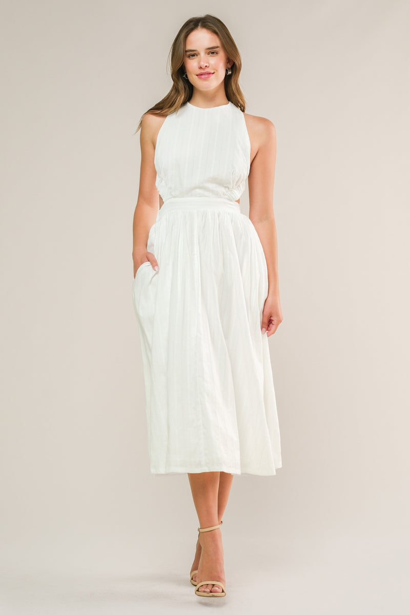 Cocktail Dresses Formal Cocktail Midi Evening Dress Flying Tomato ID21167 White