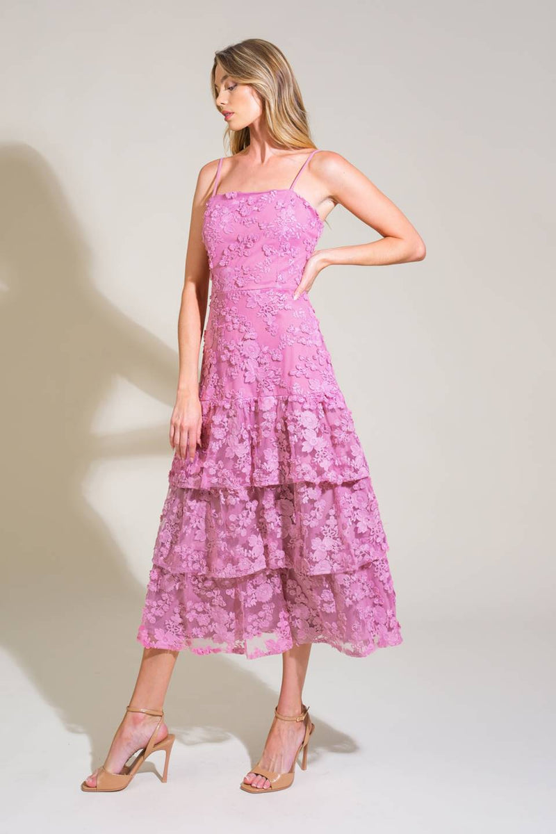 Cocktail Dresses Formal Cocktail Midi A Line Lace Dress Flying Tomato ID21522 Mauve