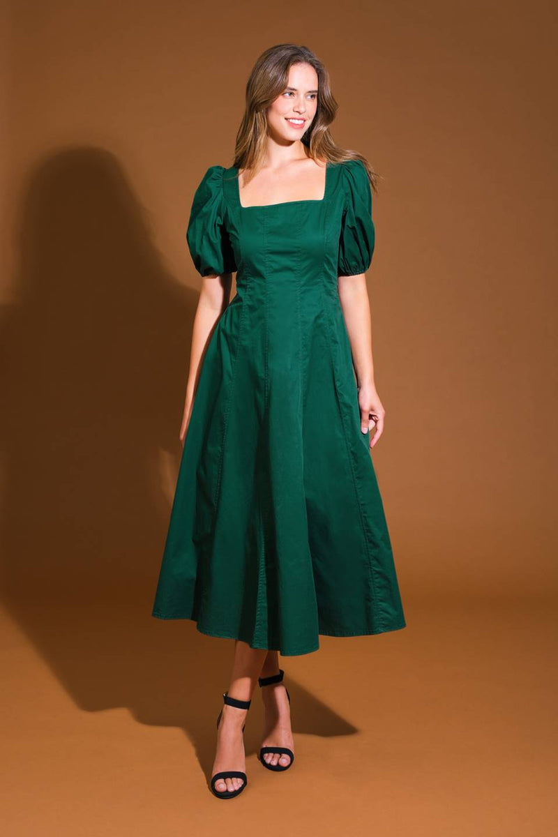 Cocktail Dresses Formal Cocktail Midi A Line Dress Flying Tomato ID21608 Green