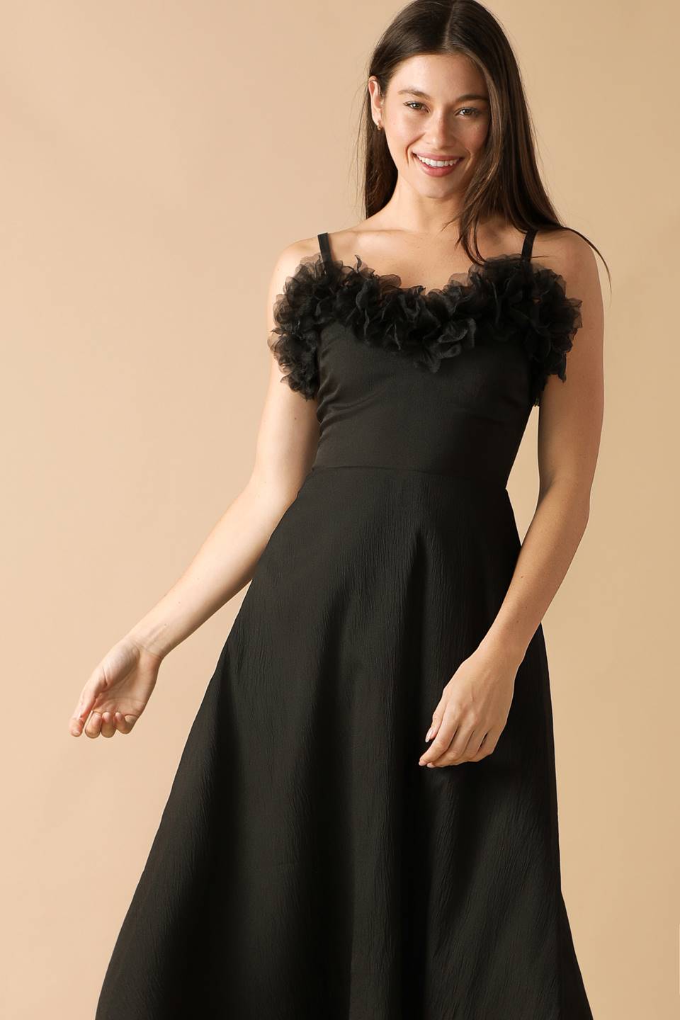 Cocktail Dresses Evening Cocktail Midi Dress Flying Tomato ID21676 Black