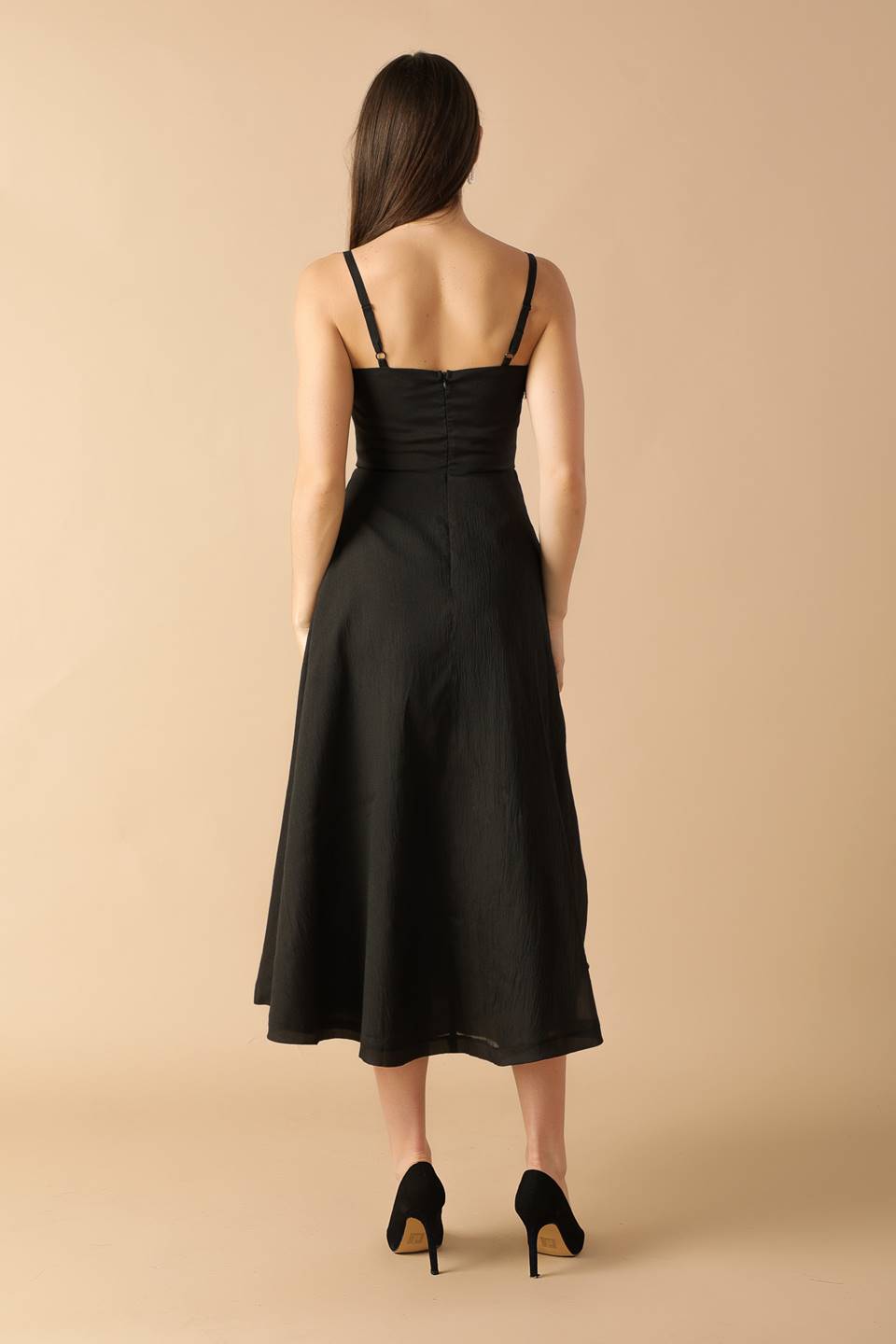 Cocktail Dresses Evening Cocktail Midi Dress Flying Tomato ID21676 Black