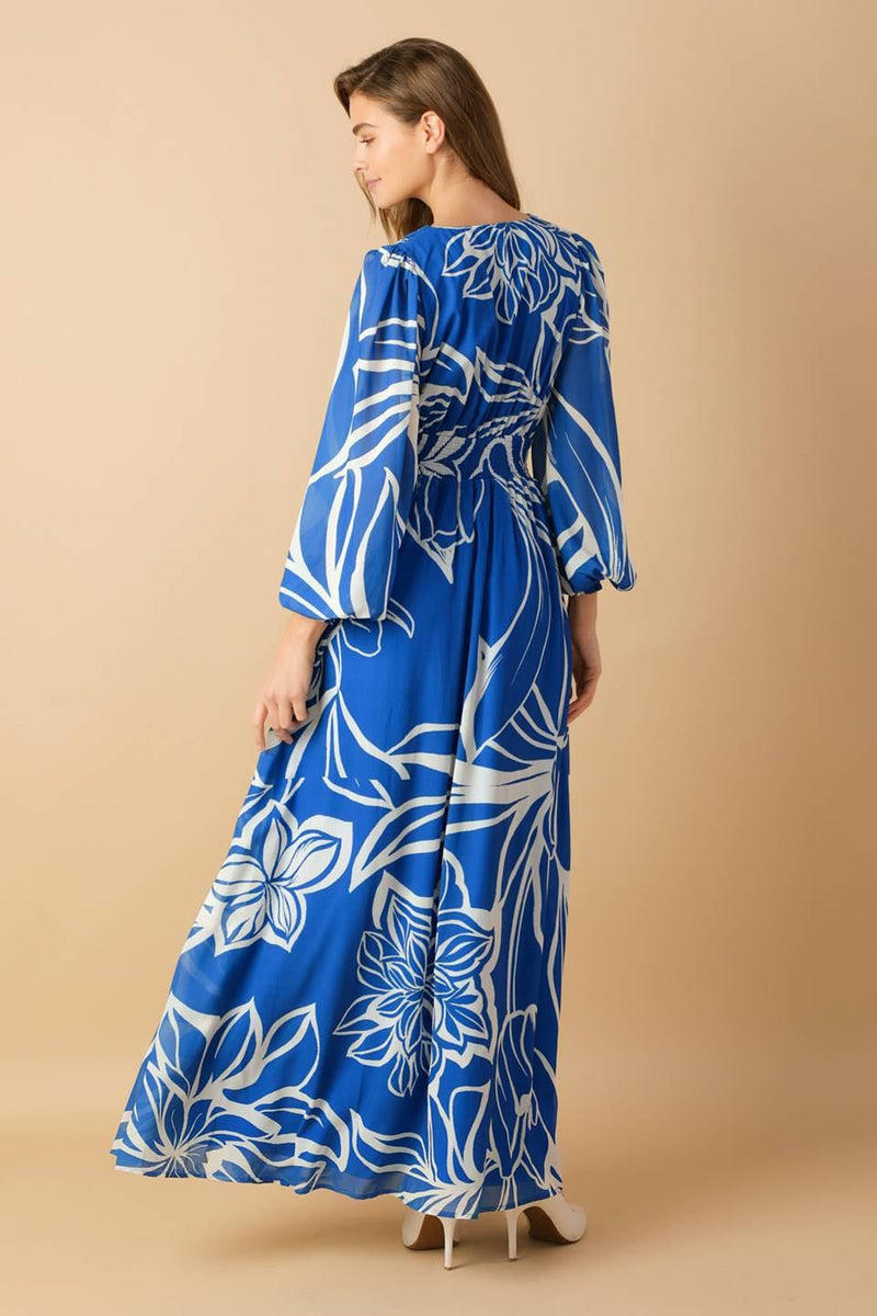 V-Neck Floor-Length Chiffon Wedding Guest A-Line Dress Flying Tomato ID21804