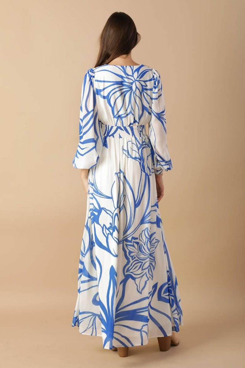 V-Neck Floor-Length Chiffon Wedding Guest A-Line Dress Flying Tomato ID21804
