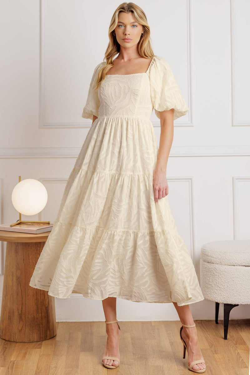 Cocktail Dresses Midi Cocktail Short Dress Flying Tomato ID21960 Cream