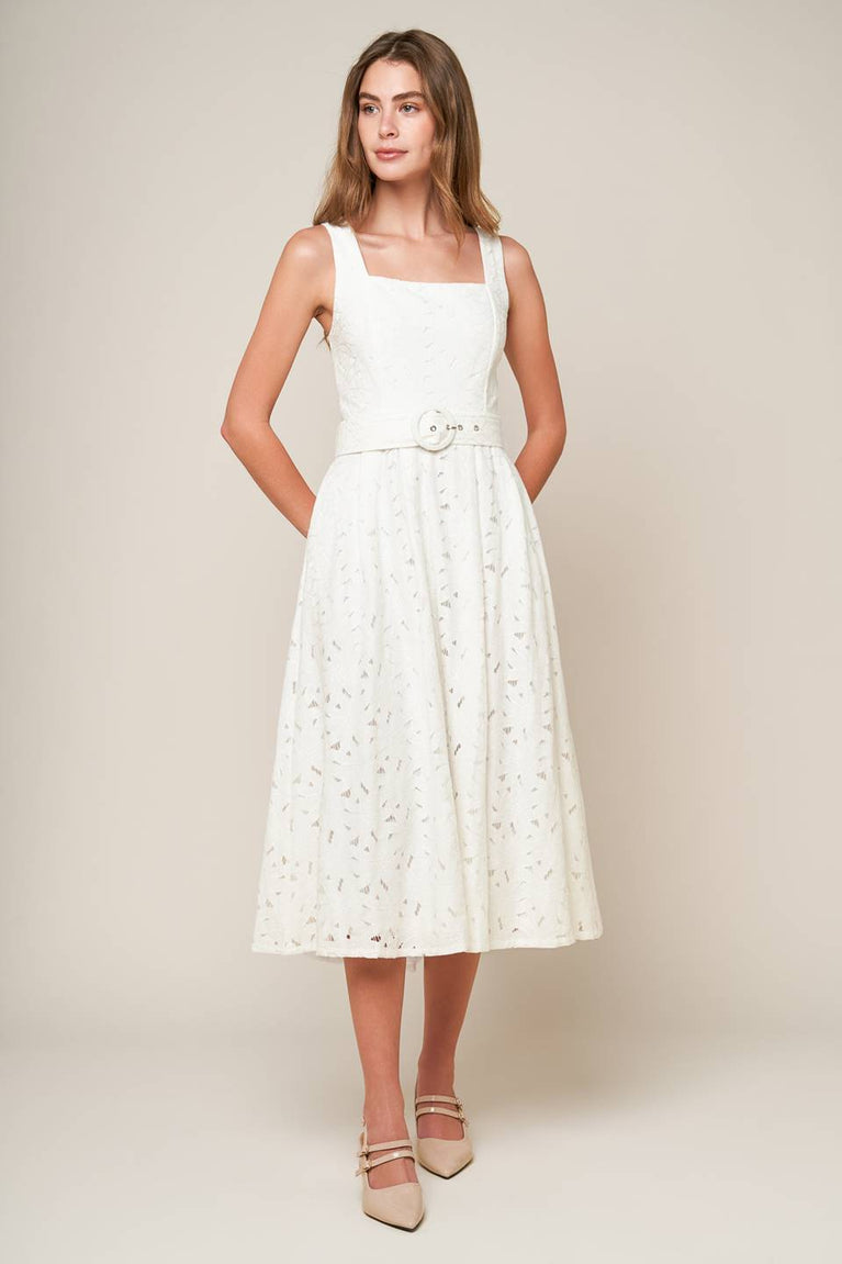Cocktail Dresses A Line Short Cocktail Midi Lace Dress Flying Tomato ID22104 Off White