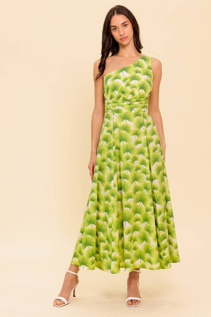 Cocktail Dresses Tea Length A Line Print Cocktail Dress Flying Tomato ID22146 Ivory Green