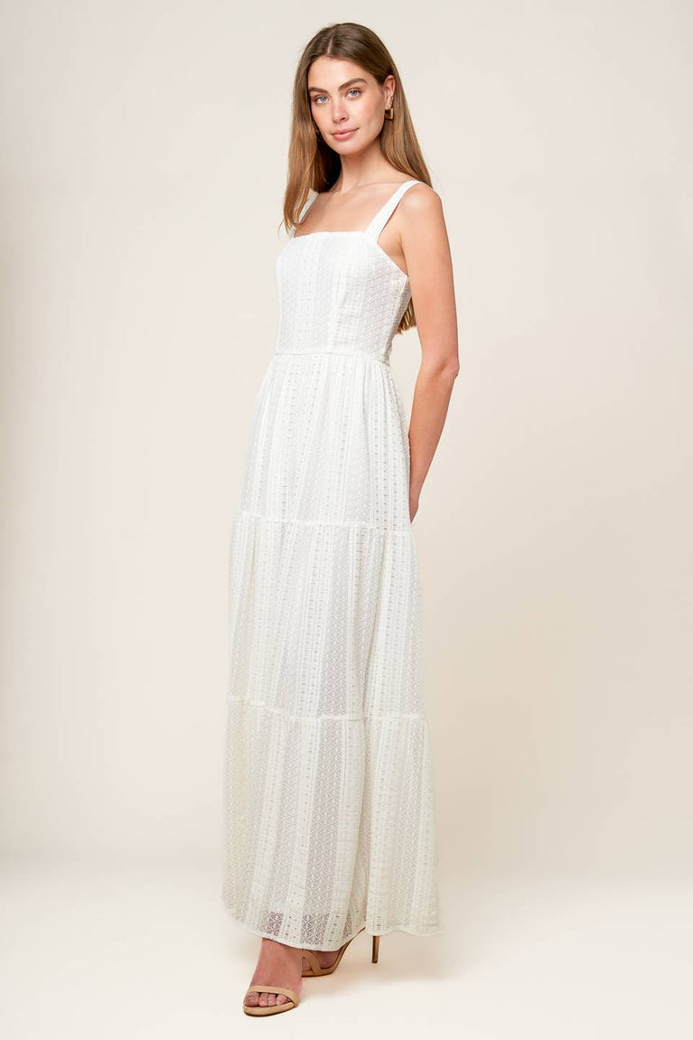Wedding Dresses A Line Long Lace Wedding Dress Flying Tomato ID22163 Off White