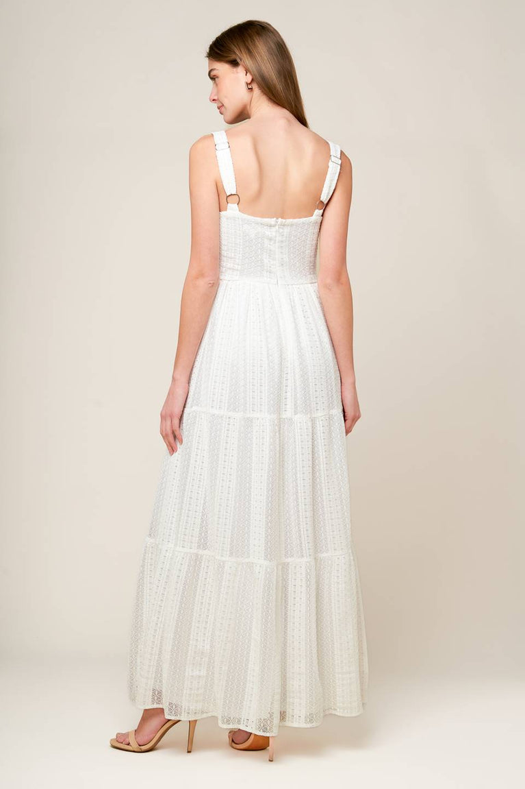 Wedding Dresses A Line Long Lace Wedding Dress Flying Tomato ID22163 Off White