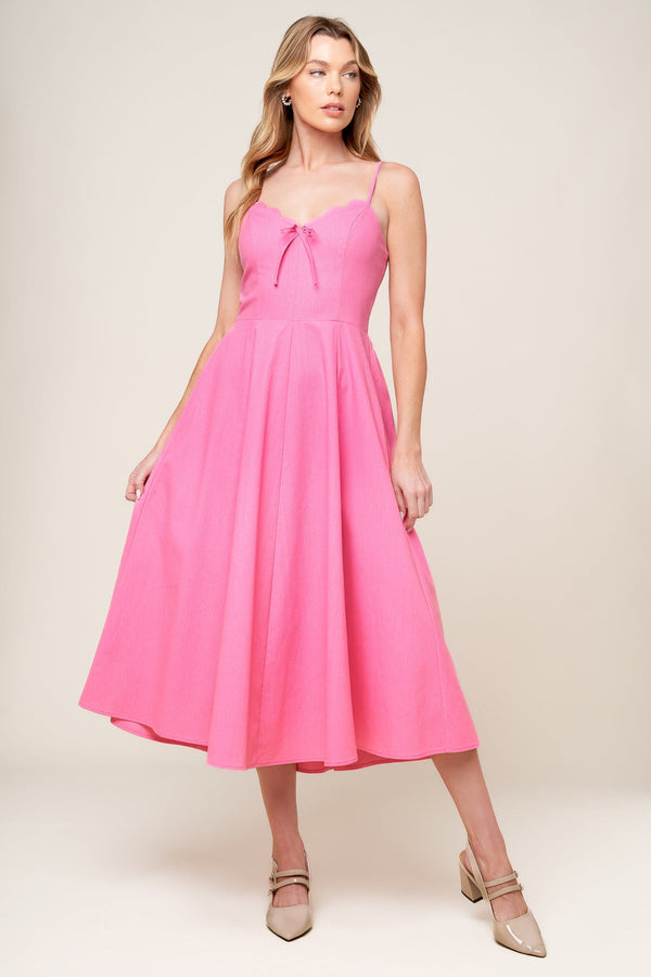 Short Cocktail A Line Midi Dress Flying Tomato ID22255