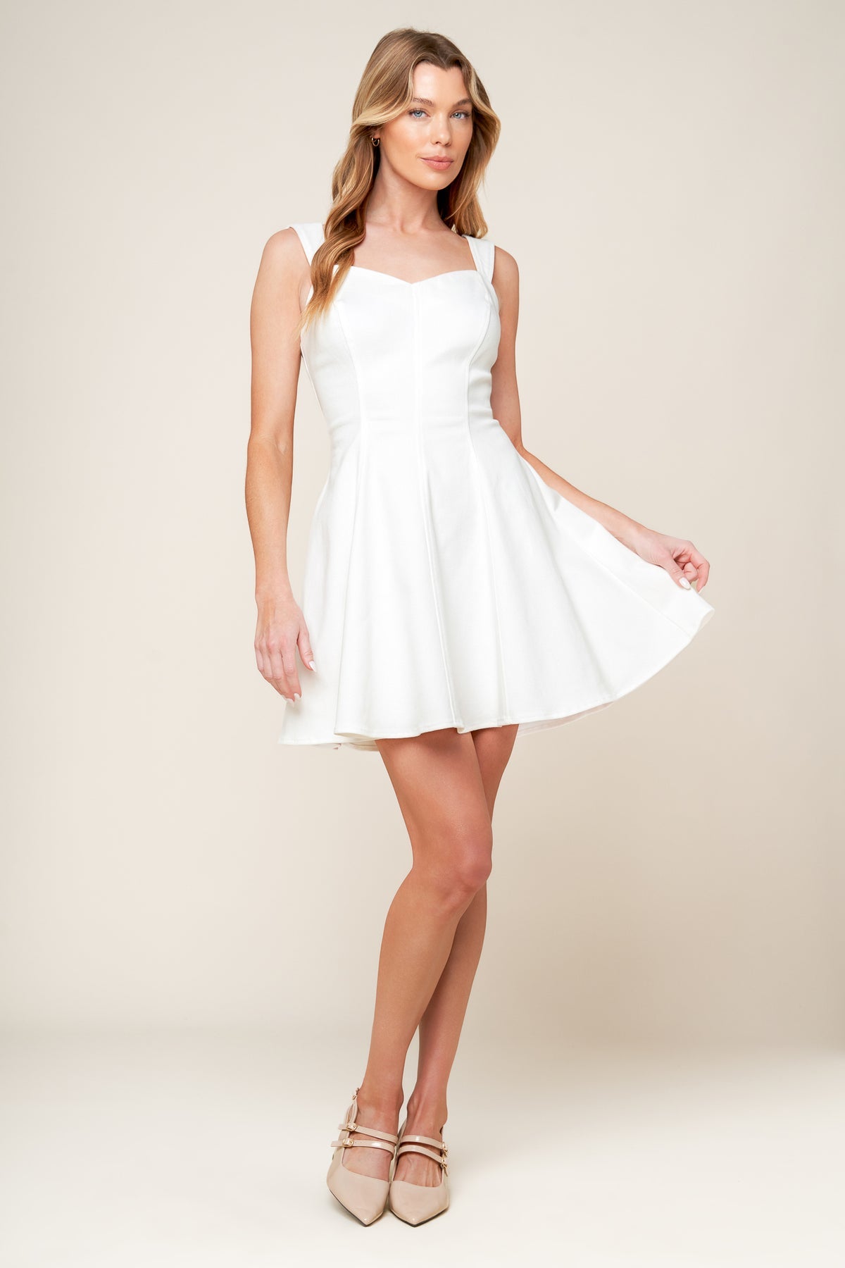 Cocktail Dresses Short Mini A Line Cocktail Dress Flying Tomato ID22281 White Denim
