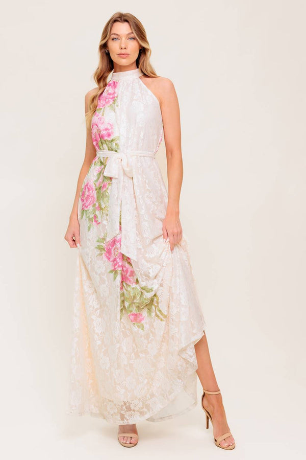Short Lace Print Tea Length Cocktail Dress Flying Tomato ID22388
