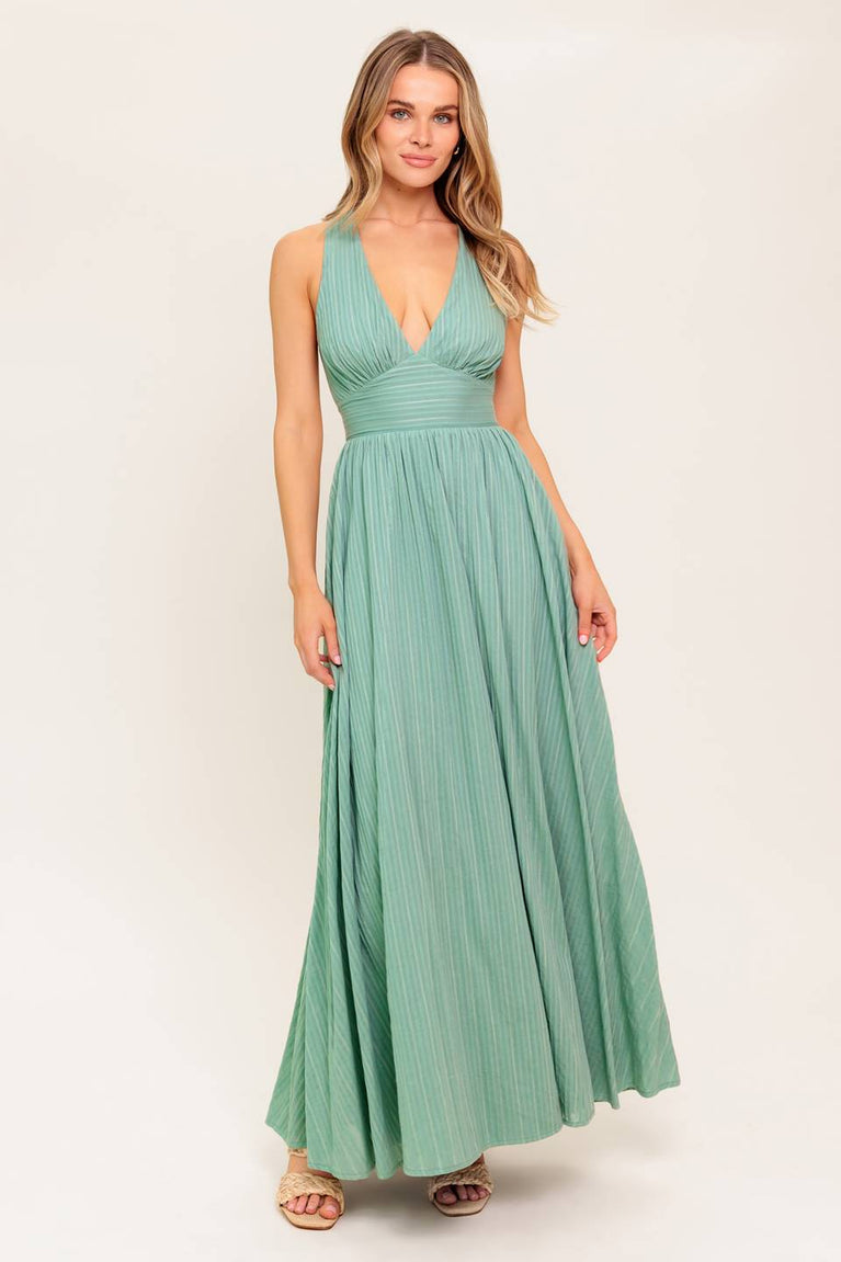 Prom Dresses Long Formal Pleated A Line Prom Dress Flying Tomato ID22495 Sage