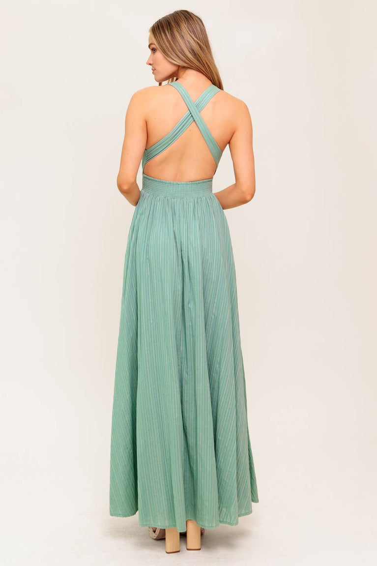 Prom Dresses Long Formal Pleated A Line Prom Dress Flying Tomato ID22495 Sage