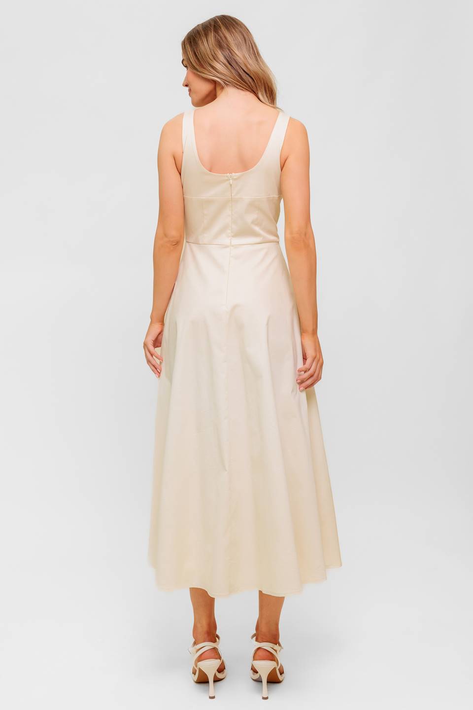 Cocktail Dresses A Line Tea Length Cocktail Dress Flying Tomato ID22546 Cream
