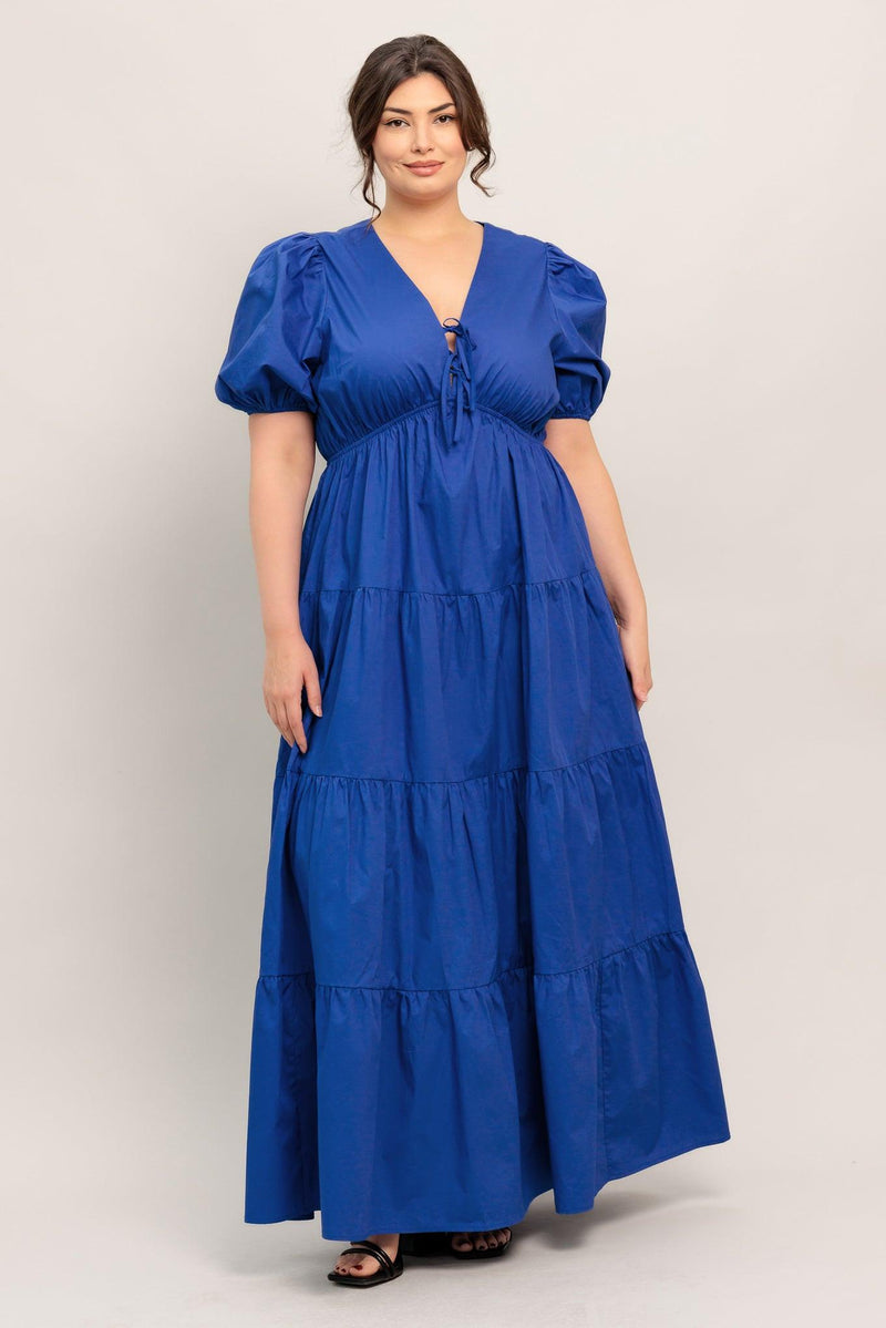 V-Neck High-Low Crepe Wedding Guest A-Line Dress Flying Tomato ID22573