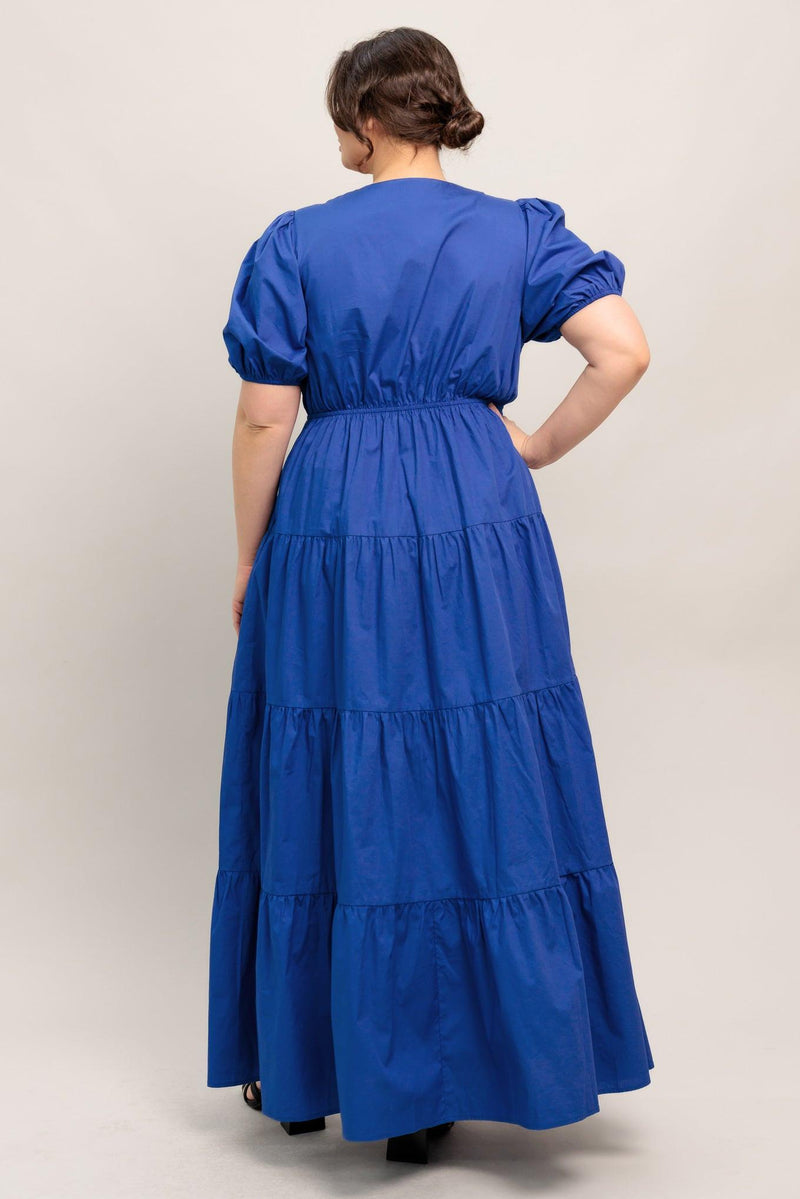 V-Neck High-Low Crepe Wedding Guest A-Line Dress Flying Tomato ID22573