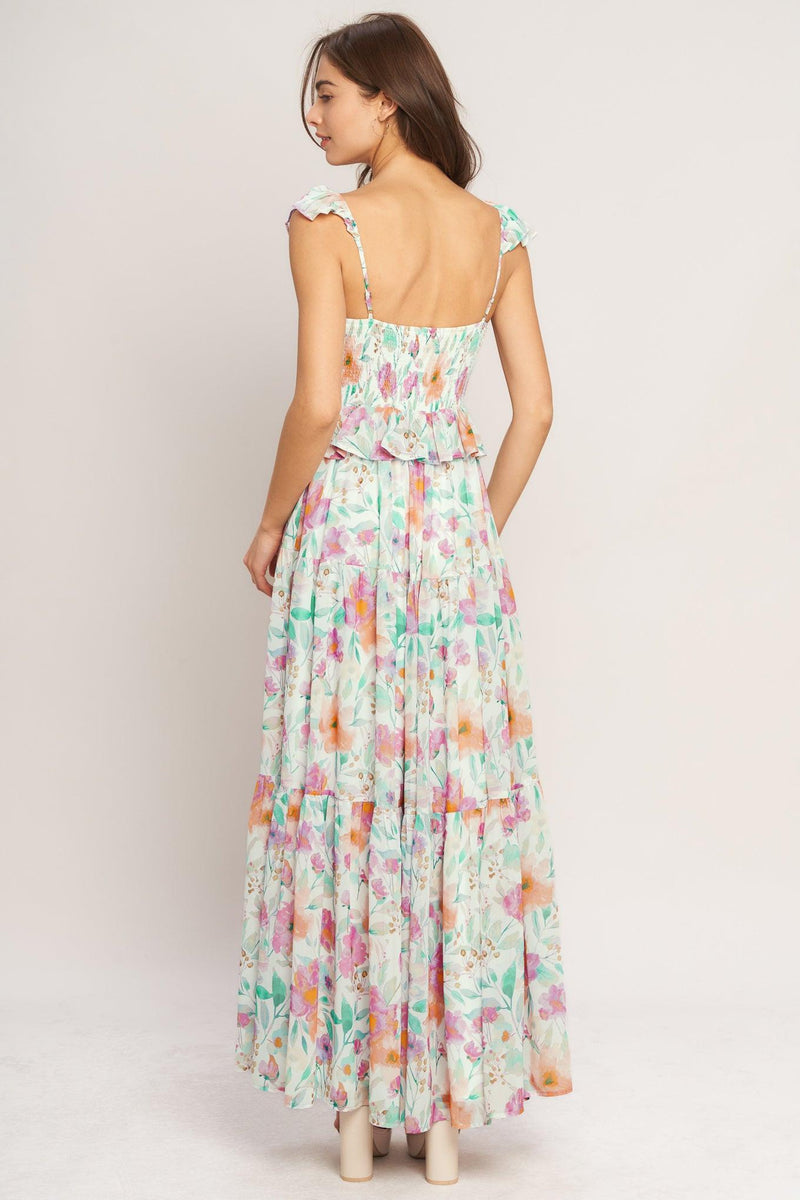 Sweetheart Floor-Length Chiffon Wedding Guest A-Line Dress Flying Tomato ID22593