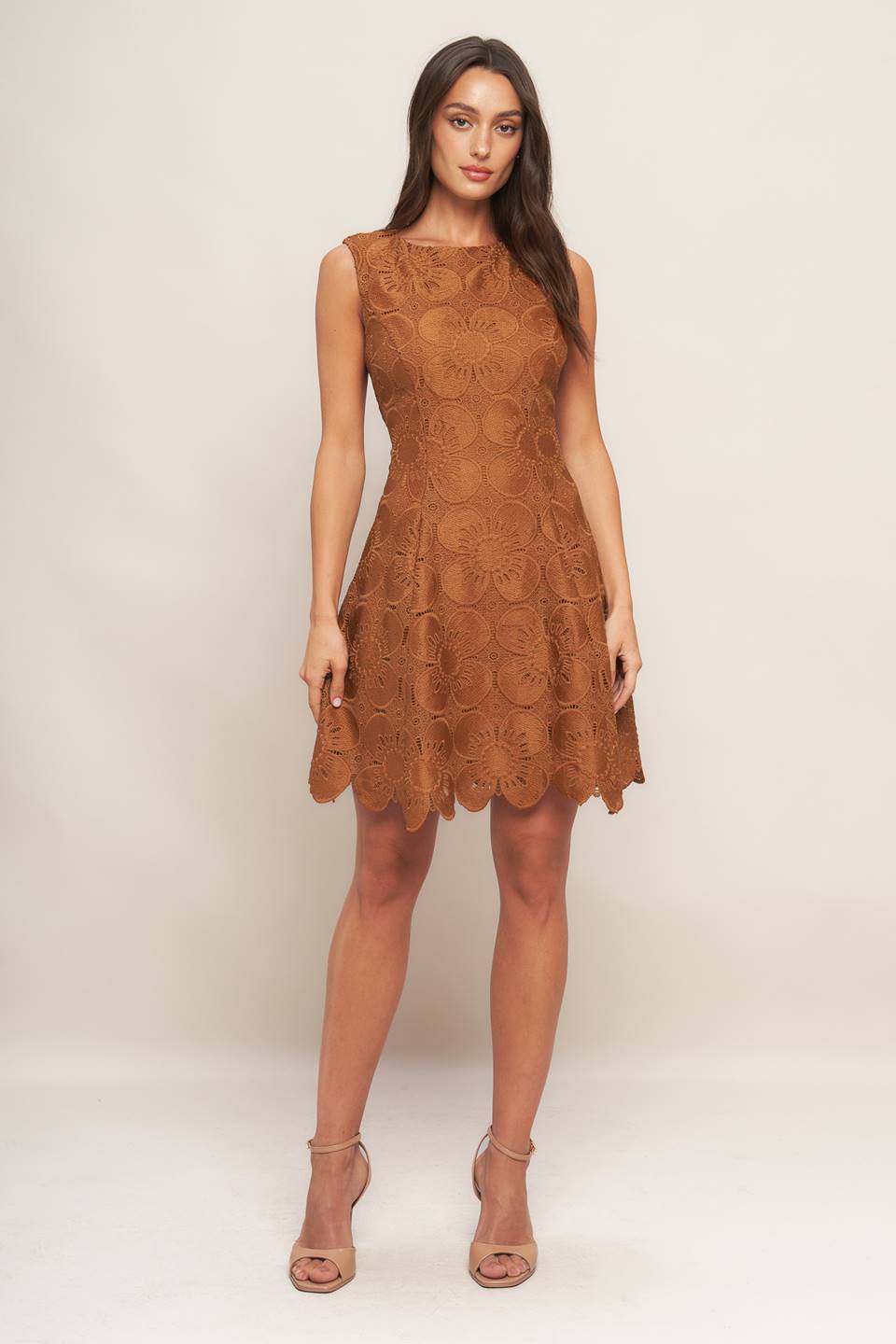 Cocktail Dresses Mini Floral Lace Evening Cocktail Dress Vintage