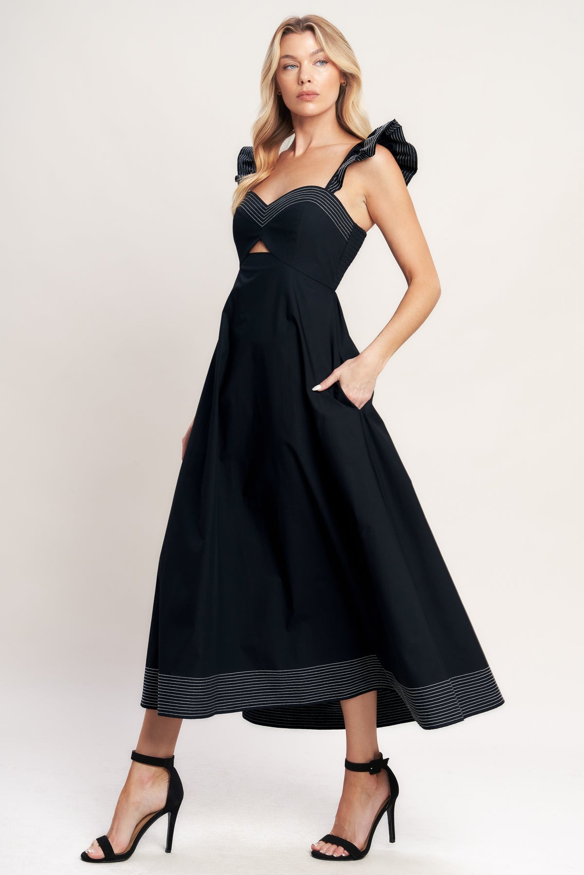 Cocktail Dresses Short Midi A Line Cocktail Dress Flying Tomato ID22872 Black