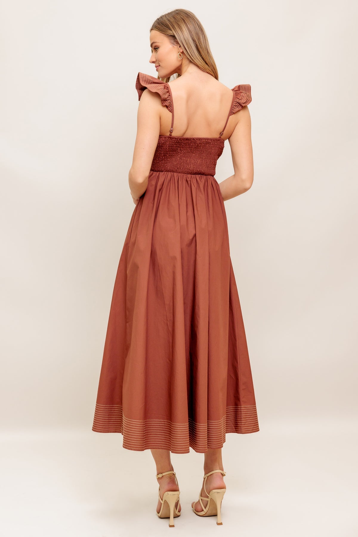 Cocktail Dresses Short Midi A Line Cocktail Dress Flying Tomato ID22872 Cognac