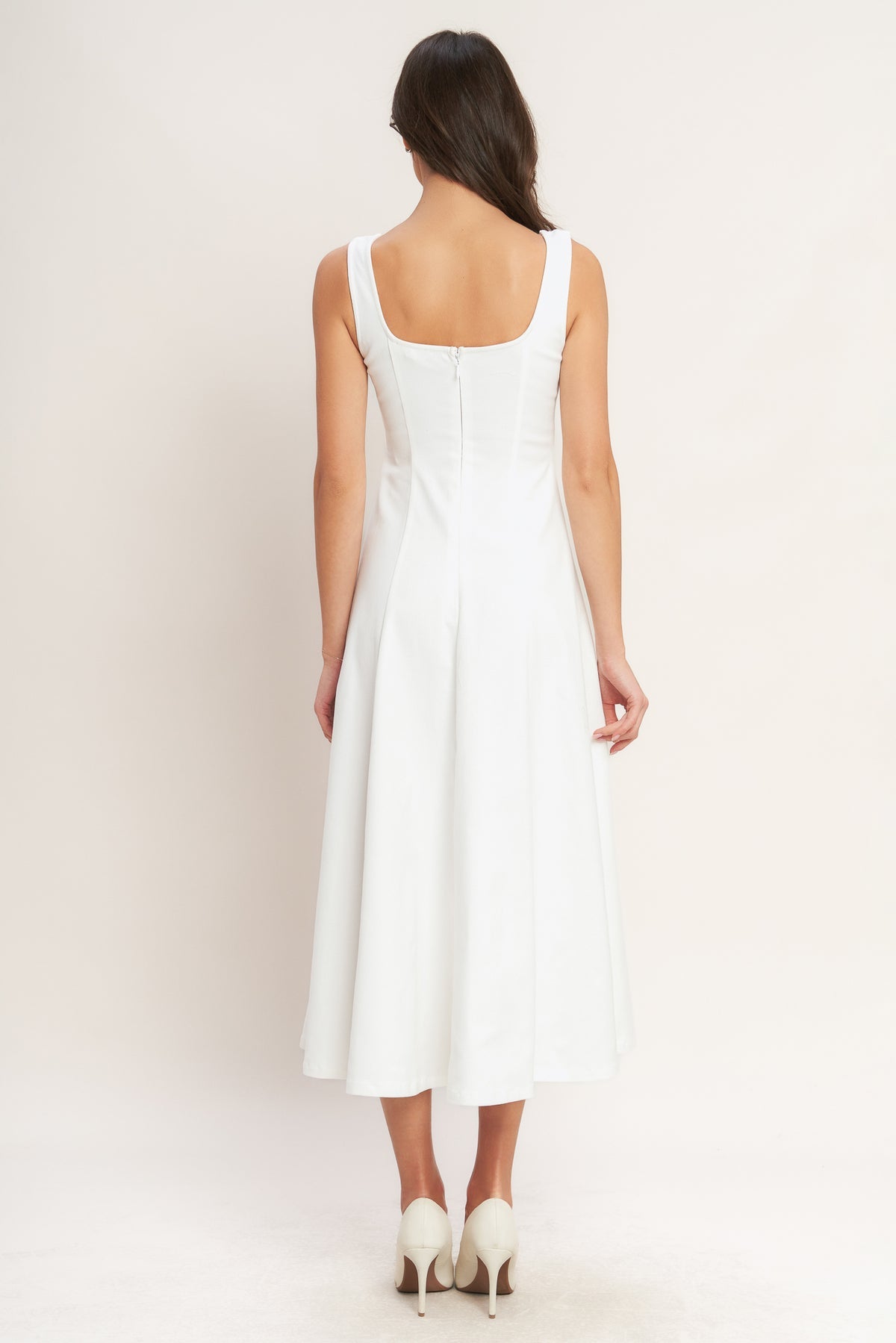 Wedding Dresses Midi Bridal Wedding A Line Dress Flying Tomato ID22906 White