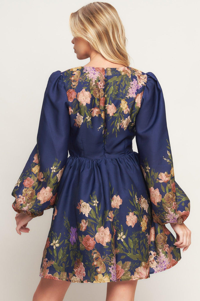 V-Neck Mini Satin Cocktail Fit & Flare Flying Tomato ID23107