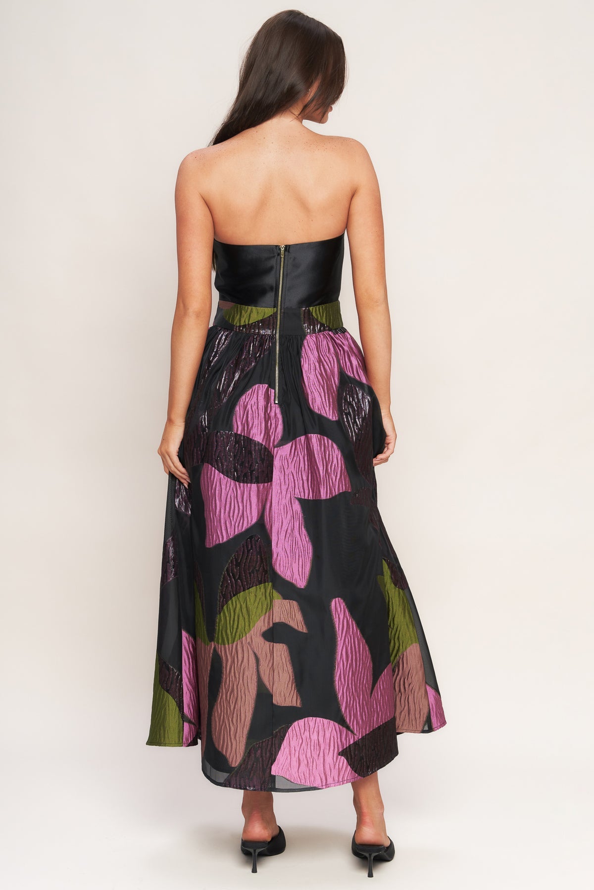 Cocktail Dresses Short Print Tea Length Cocktail Dress Flying Tomato ID23143 Black
