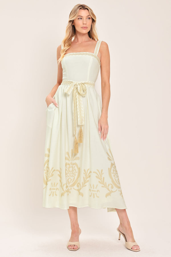 Square Midi Chiffon Special Occasion A-Line Flying Tomato ID23144