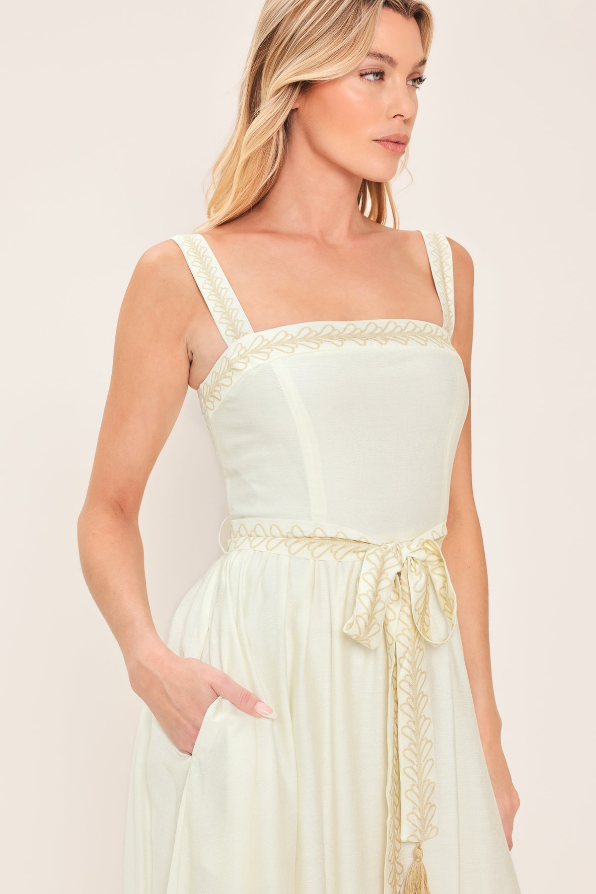 Square Midi Chiffon Special Occasion A-Line Flying Tomato ID23144