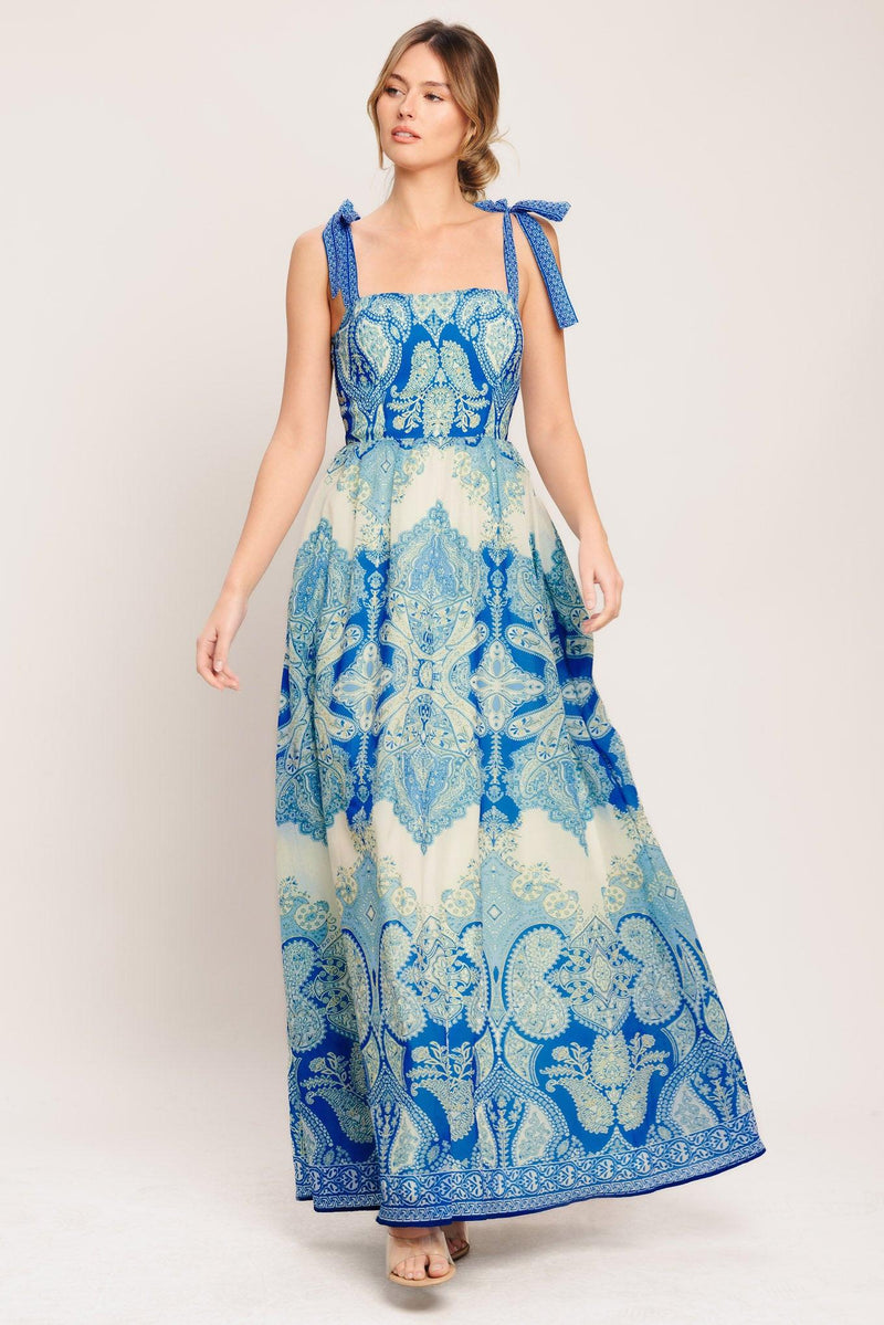 Square Neck Floor-Length Chiffon Wedding Guest A-Line Dress Flying Tomato ID23237