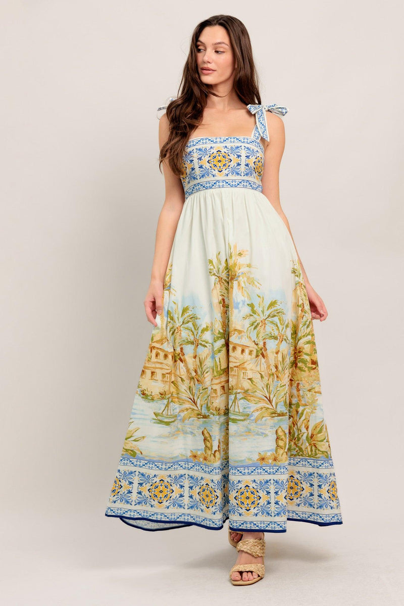 POSTCARD PERFECT WOVEN MAXI DRESS l FLYING TOMATO IVORY / M