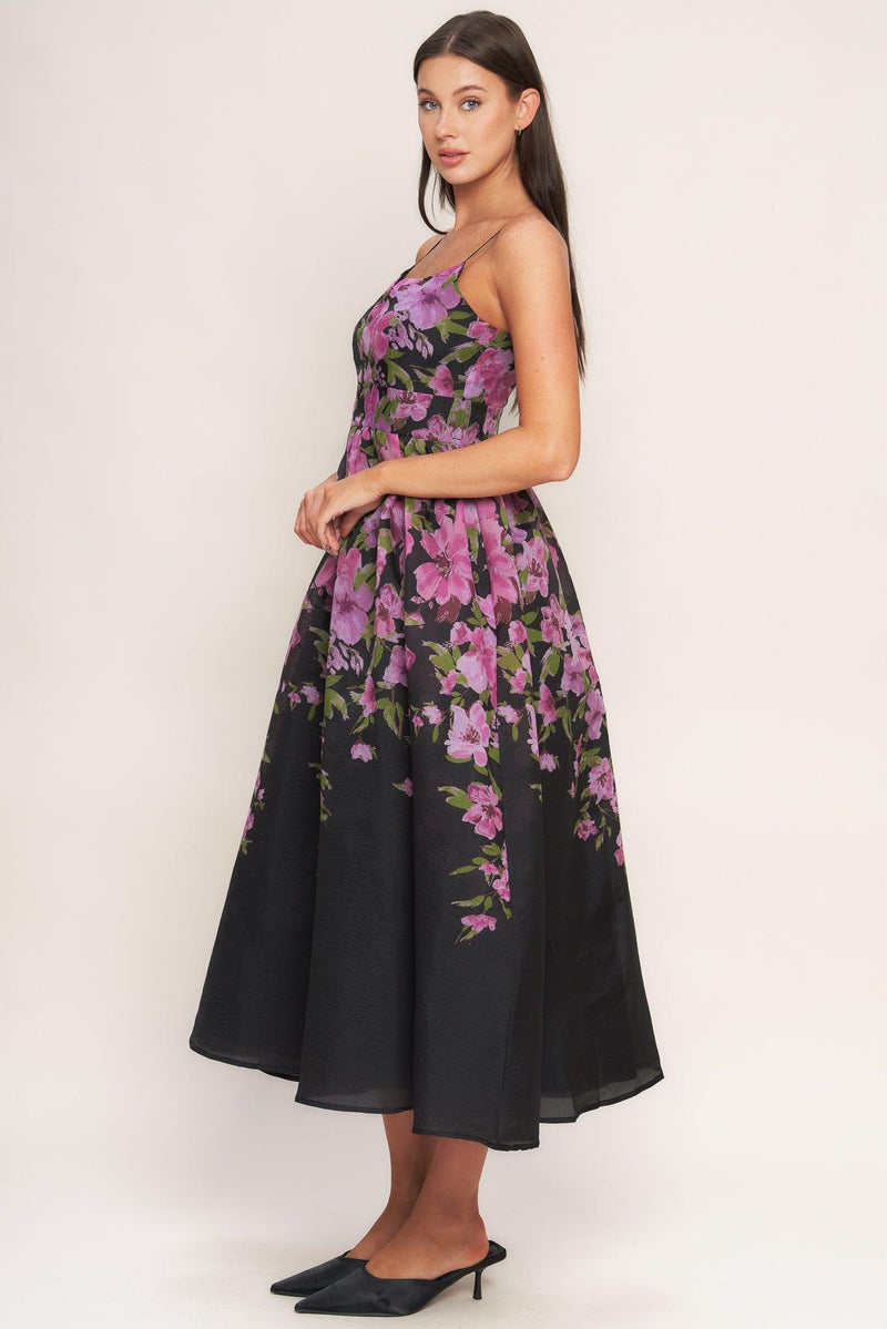 Sweetheart Midi Organza Formal A-Line Dress Flying Tomato ID23266