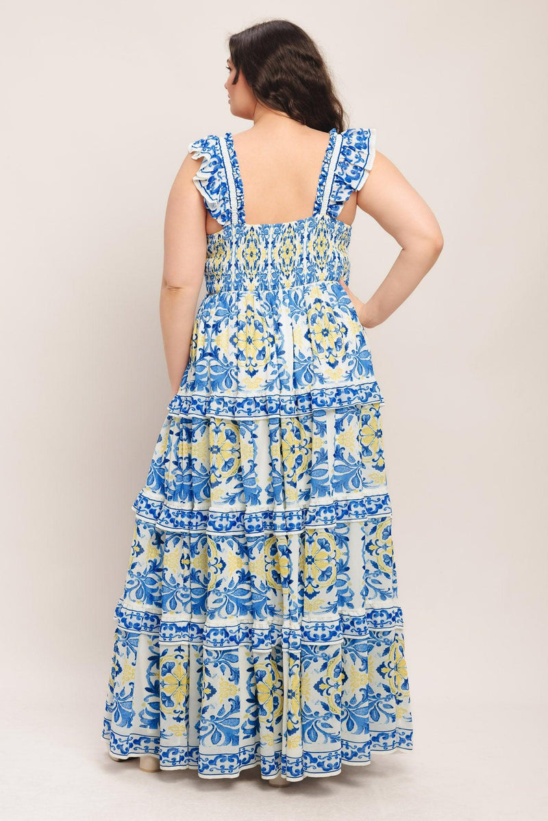 Square Neck Floor-Length Chiffon Wedding Guest A-Line Dress Flying Tomato ID23267