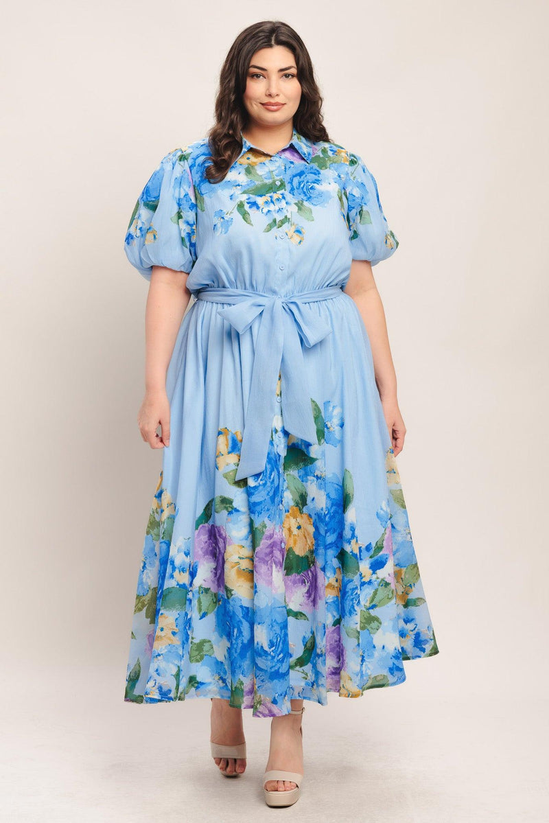 Jewel Midi Chiffon Wedding Guest A-Line Dress Flying Tomato ID23372