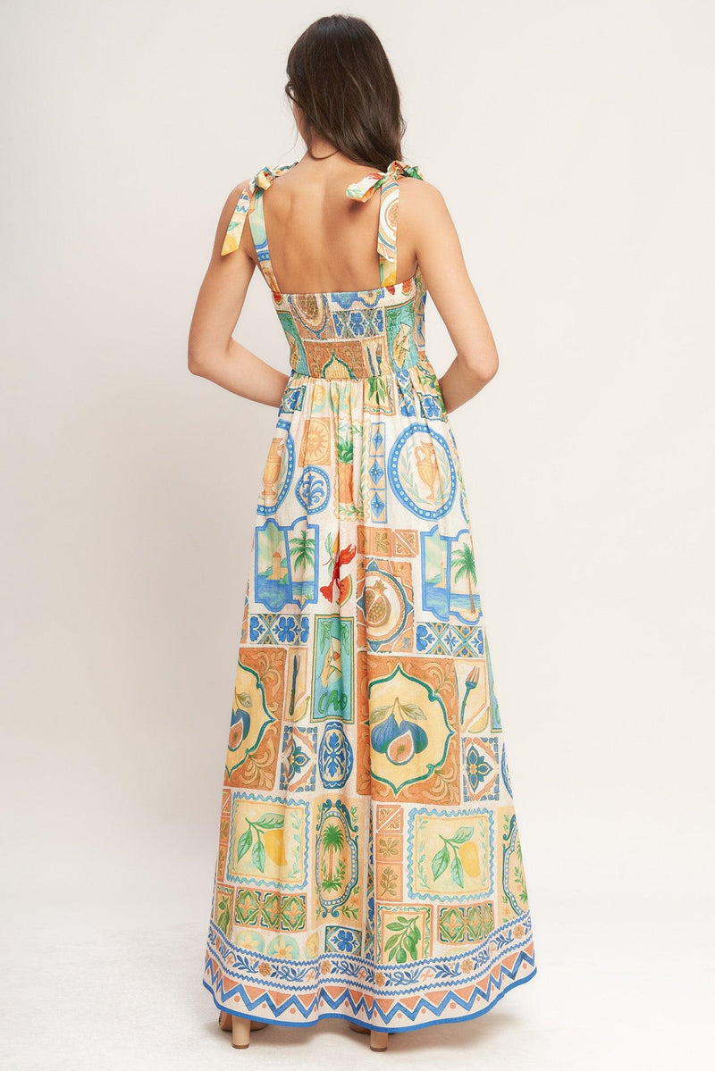 Square Neck Floor-Length Chiffon Vacation A-Line Flying Tomato ID23479