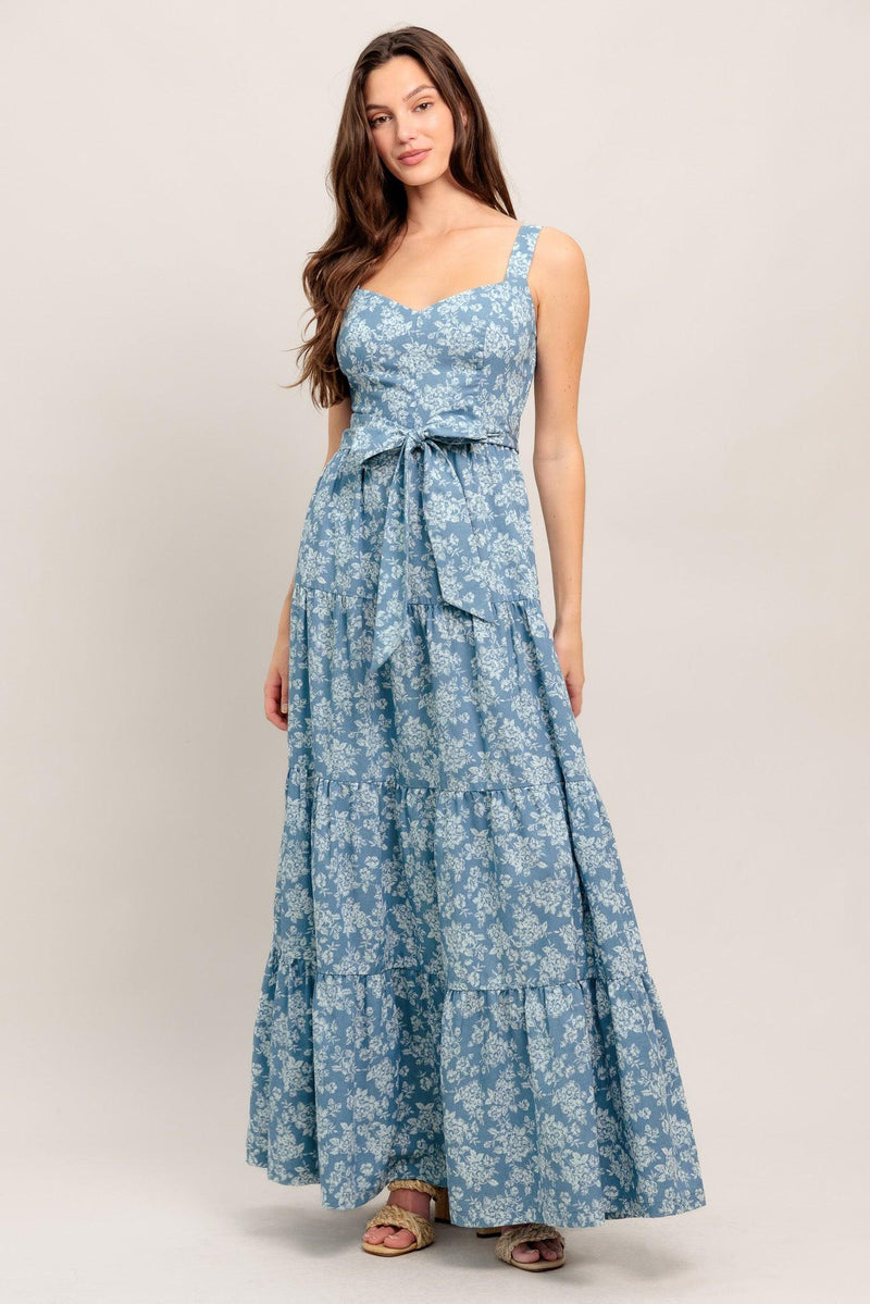 Sweetheart Floor-Length Chiffon Wedding Guest A-Line Dress Flying Tomato ID23489