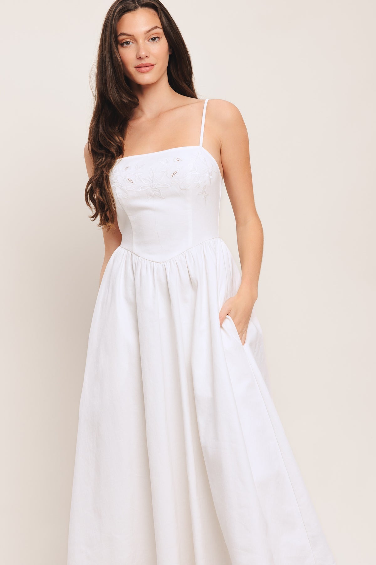 Wedding Dresses Midi Short Fitted A Line Cocktail Dress Flying Tomato ID23588 White Denim