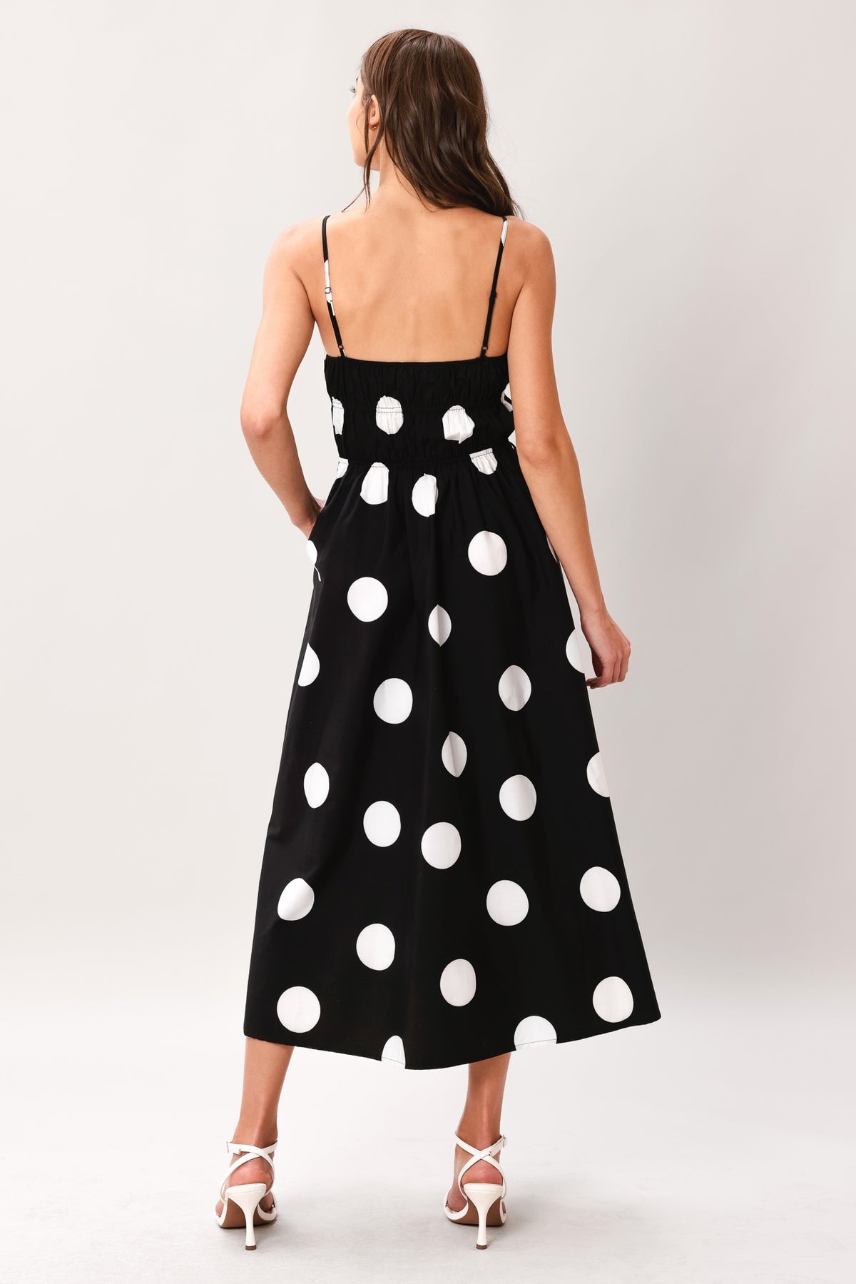 Square Midi Jersey Cocktail A-Line Flying Tomato ID23660