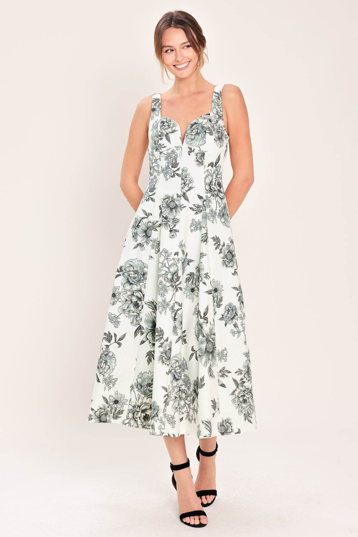 Sweetheart Tea-Length Mikado Evening A-Line Flying Tomato ID23914